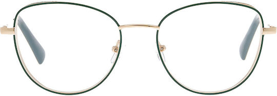 Brilo Reading Glasses +2.50 in Gold color BR040GOLD/GREEN2.50