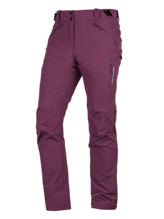 Northfinder Dark Γυναικείο Μακρύ Παντελόνι Πεζοπορίας Dark Grape