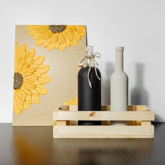 Creative Decorative Crate Garden Wooden 34cmx14cmx9cm JAN-CD-SKRZYNKA-NATURAL-34x14x9