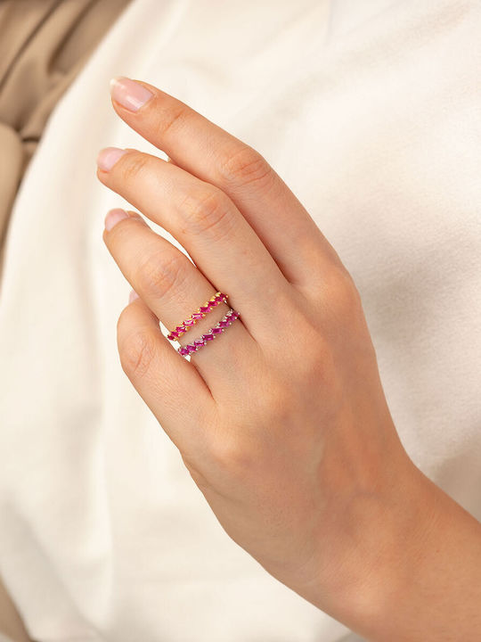 Excite-Fashion Women's Gold Plated Silver Ring Excite-Fashion Women's Gold Plated Silver Ring