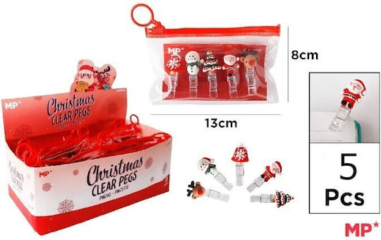Christmas Plastic Clothespins Mp 5pcs Ch23017