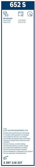Bosch Front Car Wiper Set 650mm/575mm