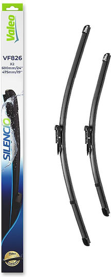 Valeo Silencio X.trm x2 Set Frontal Lamele Ștergătoare Auto 600mm/475mm