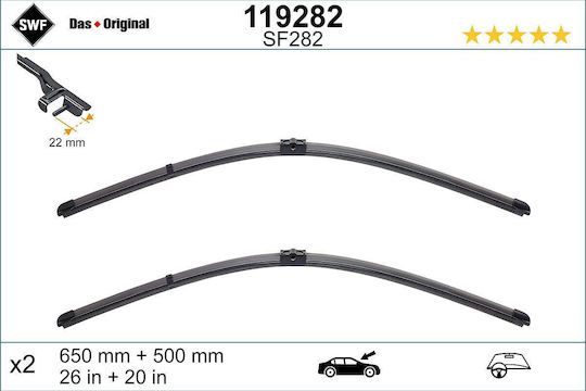 SWF VisioFlex Set Frontal Lamele Ștergătoare Auto 650mm/500mm Universal