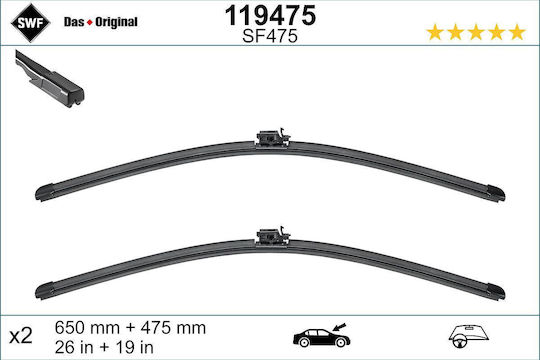 SWF Set Ștergătoare Auto Față 650mm/470mm Universal