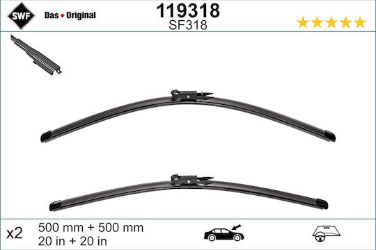 SWF VisioFlex Set Frontal Lamele Ștergătoare Auto 500mm