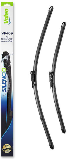 Valeo Silencio X.trm x2 Front Set Car Wiper Blades 700mm Passenger Wiper Length 600mm