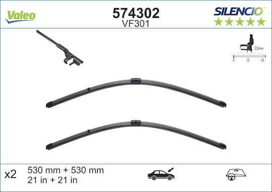 Valeo Front Car Wiper Set