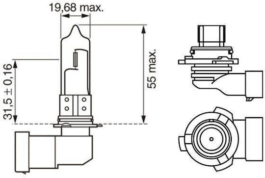Bec HB4 12V 51W Pure Light Blister 1pc Bosch