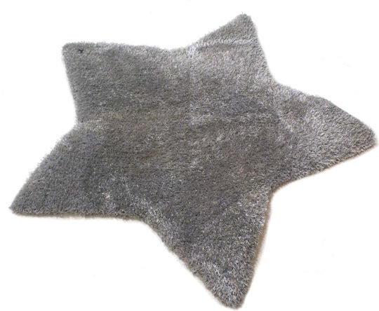 Star Kinder Teppich Sterne Gray 100x100cm
