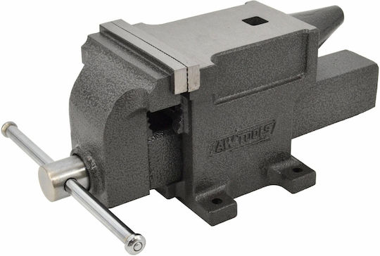 AWTools Fester Schraubstock aus Gusseisen mit einer maximalen Öffnung von 110 mm