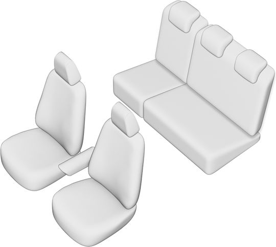 Umbrella Set De Huse Scaune Auto 12 Buc Dacia Dokker Dacia Dokker 2012 Negru / Gri