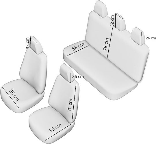 Set Scaune Vision Gri