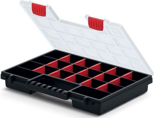 Prosperplast Ταμπακιέρα Εργαλείων 20 Θέσεων Μαύρη 34x24.9x5εκ.