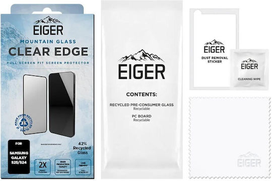 Eiger 3D Mountain Glass Displayschutzfolie Samsung Galaxy S25 S24 Klar