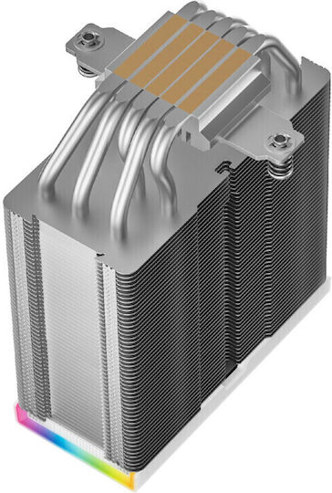 Deepcool AK500S Digital SE CPU Cooling Fan with RGB for AM4/AM5/1200/115x/1700 Socket White