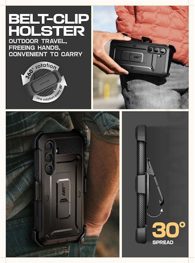 Supcase Unicorn Beetle Pro Back Cover Σιλικόνης / Πλαστικό Μαύρο (Galaxy S25 FE)