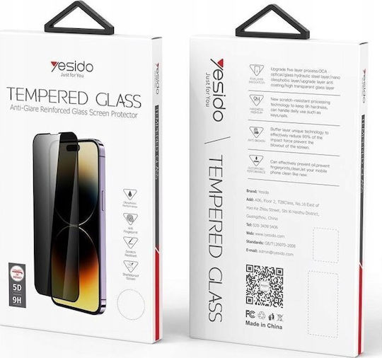Yesido Glass Privacy Iphone 15 Pro Tg02