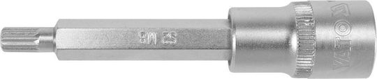 Yato 1/2" Walnut with Spline Head and Socket 1/2'' M8x100mm