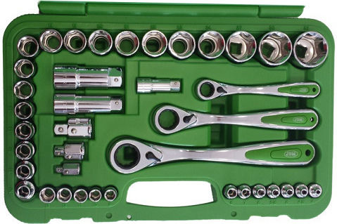 JBM Set de chei tubulare și clichet 1\2" & 1\4" & 3\4" 39buc