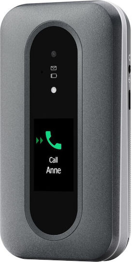 Doro Leva L30 Single SIM Κινητό με Κουμπιά Graphite White