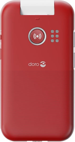 Doro Leva L20 Single SIM Κινητό με Κουμπιά Red White