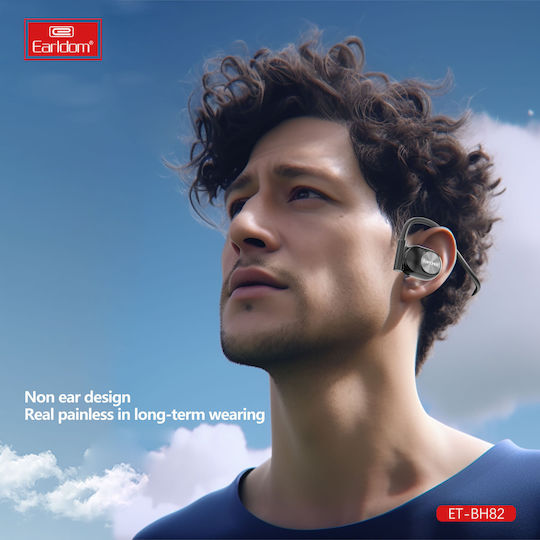 Earldom ET-BH82 Отворено ухо Bluetooth хендсфри Слушалки Черен