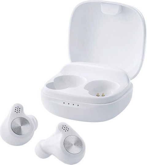 Intenso Micro T200 In-Ear Bluetooth-Freisprecheinrichtung Kopfhörer mit Ladeetui Weiß