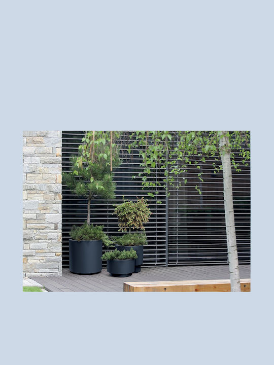 Marhome Heos Übertopf Kunststoff Schwarz 46.8x46.8x45εκ.