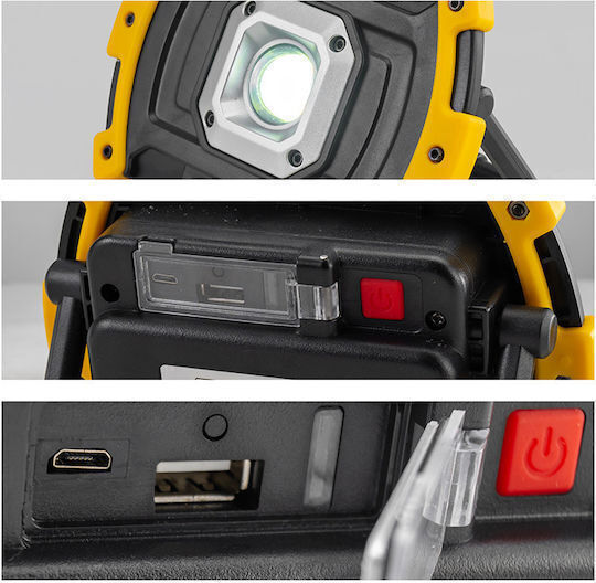 Bormann Arbeitsbeleuchtung Batterie LED IP65 mit einer Helligkeit von bis zu 1000lm BPR5050