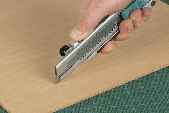 Wolfcraft Faltschneider mit Metallisch Körper und Klingenbreite 25mm