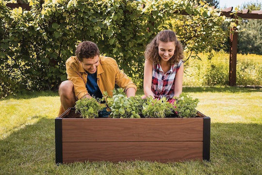 Keter Garden Topf Kunststoff 106x106x32cm.
