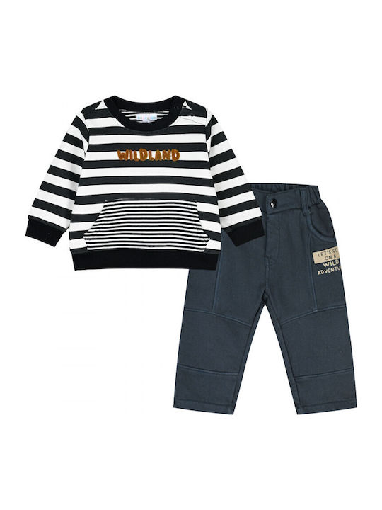 Energiers Kids Clothing Sets with Gray Pants 2 Pieces