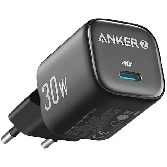 Anker Ladegerät ohne Kabel GaN mit USB-C Anschluss 30W Stromlieferung Weißs (Zolo)