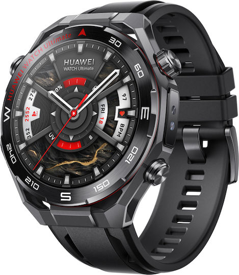 Huawei Watch Ultimate 2 Stainless Steel 48mm Αδιάβροχο με SIM και Παλμογράφο (Μαύρο)