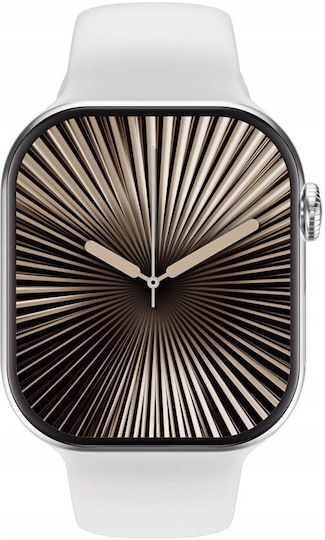 Platinet Pro Mini Smartwatch με Παλμογράφο (Λευκό)