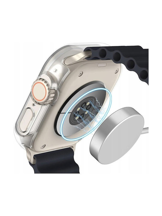 X-One Dropguard Plastic Case in Transparent color for Apple Watch Ultra/Ultra 2.