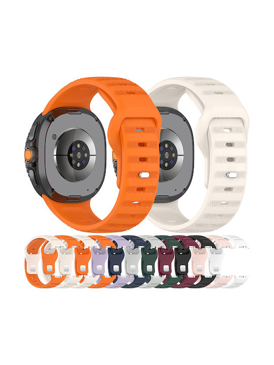 Techsuit Armband Silikon Orange (Samsung Galaxy Watch8 40mm, Watch8 44mm, Watch8 Classic)