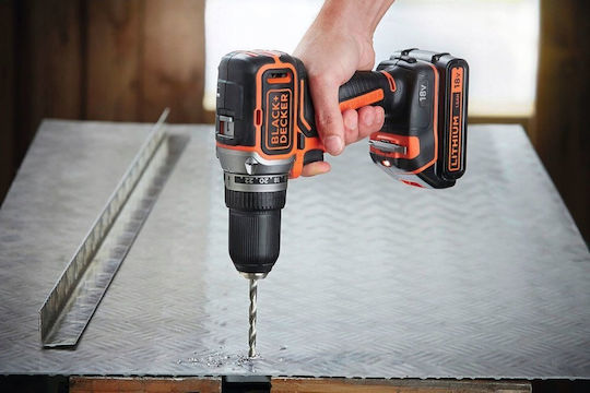 Black & Decker BL186KB Mașină de găurit Baterie Fără perii 18V 2x2Ah