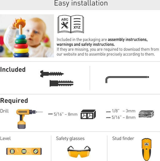 Βάση Tablet 7-14" Swivel Wall Lock