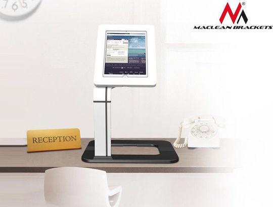 Maclean Energy MC-644 Tabletständer Schreibtisch bis 10.1" in Silber Farbe