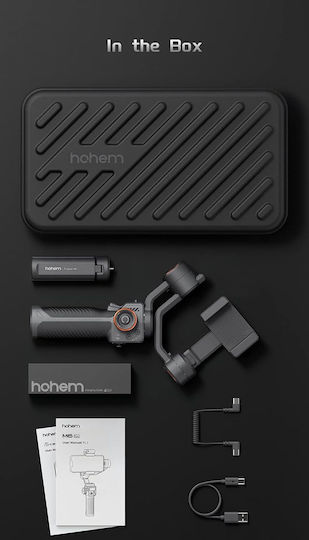 Hohem iSteady M6 Phone Gimbal with 3 Axis Stabilization and 18 Operating Hours Black