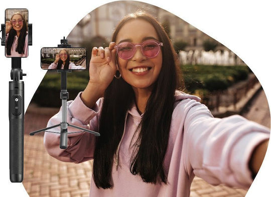Forcell F-grip F170xl Selfie Stick Automat cu Telecomandă și Trepied Negru