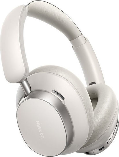 Ugreen HP206 Studio Pro Ασύρματα / Ενσύρματα Over Ear Ακουστικά με 120 ώρες Λειτουργίας και Quick Charge Λευκά