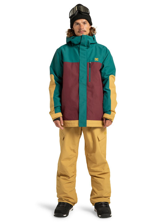 DC ADYTJ03089-RSR0 Ανδρικό Μπουφάν για Σκι & Snowboard Μπορντό