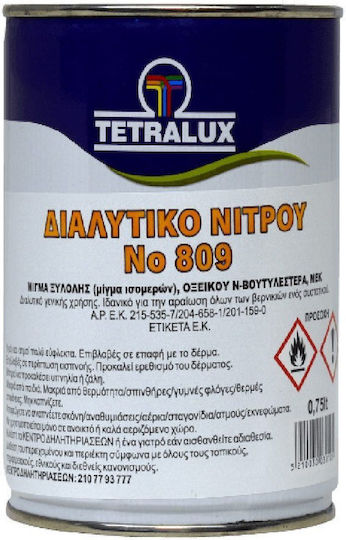 Tetralux Νο 809 Διαλυτικό Νίτρου Διάφανο 750ml