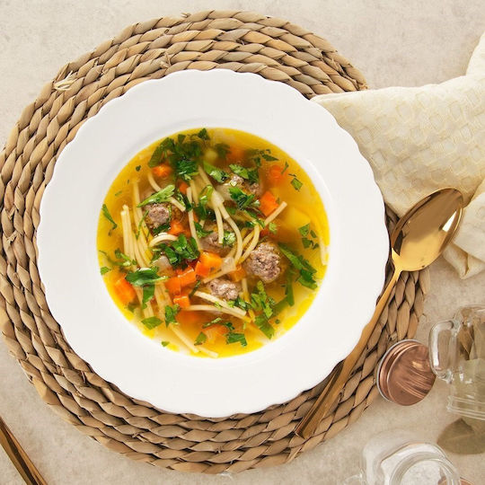 Orion Plate Soup made of Porcelain with Diameter 24cm