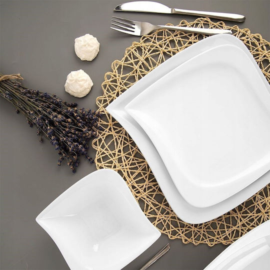 Orion Plate Shallow made of Porcelain with Diameter 25cm