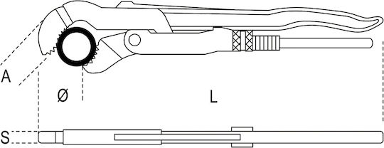Beta Τσιμπίδα Υδραυλικών 1½" 410mm
