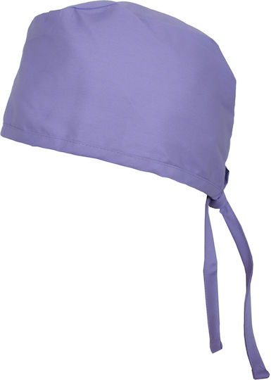 Alezi Unisex Purple Surgical Cap Cotton and Polyester